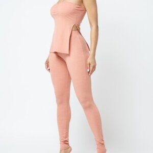Tube Top Pants Set